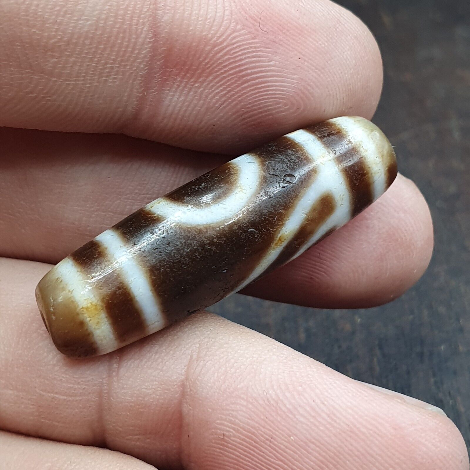 Tibetan bead old agate eyed ancient Style dzi pure amulet tibet eyes