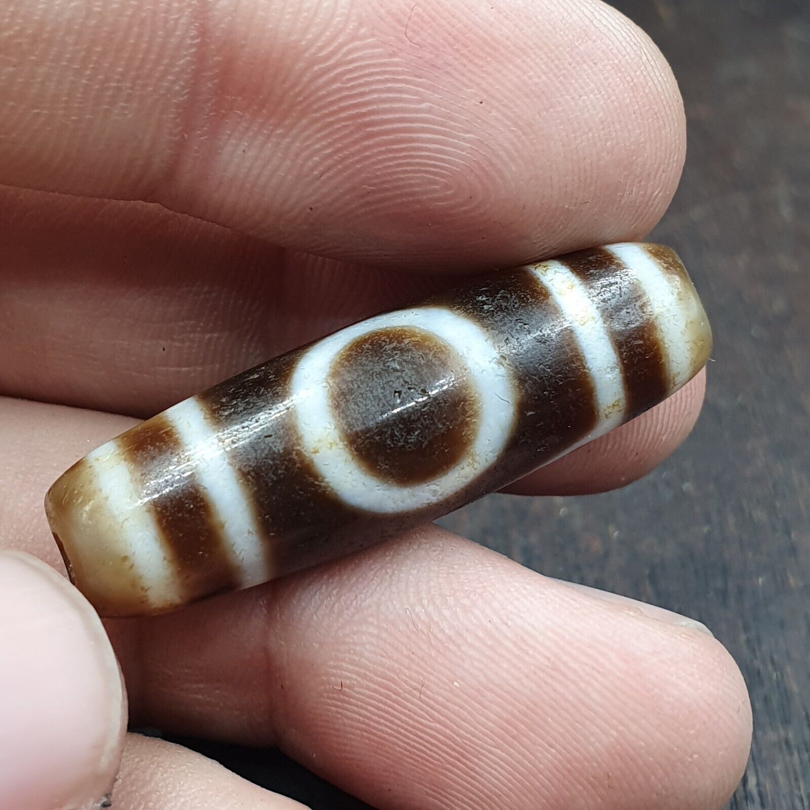 Tibetan bead old agate eyed ancient Style dzi pure amulet tibet eyes