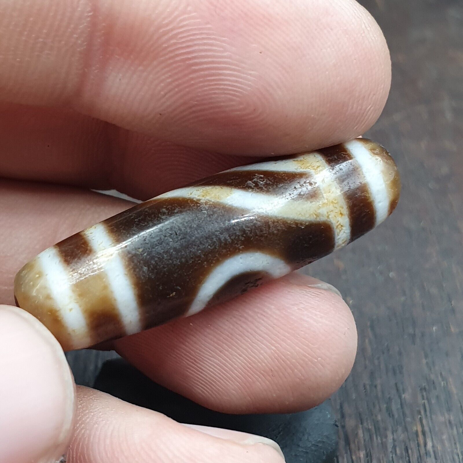 Tibetan bead old agate eyed ancient Style dzi pure amulet tibet eyes