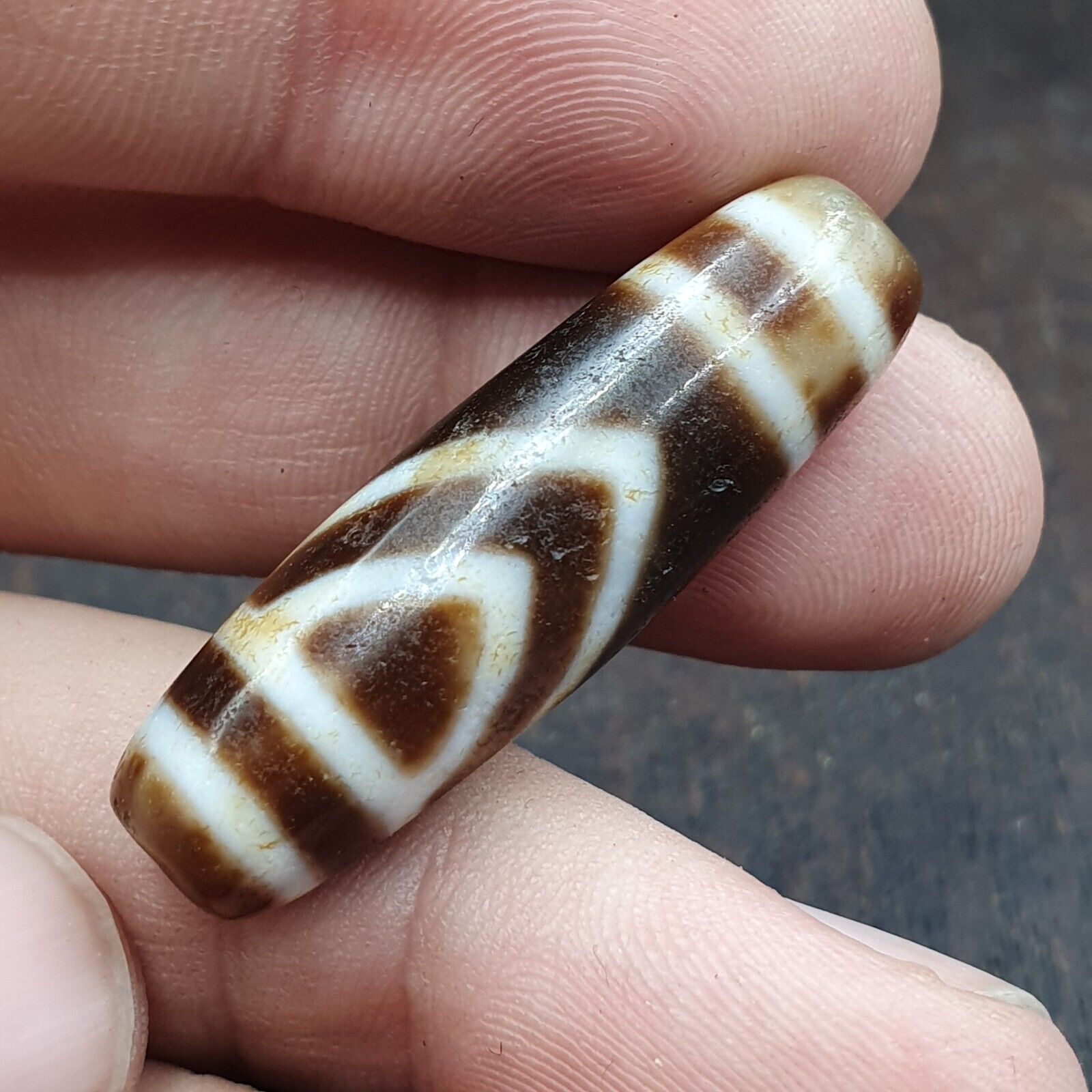 Tibetan bead old agate eyed ancient Style dzi pure amulet tibet eyes
