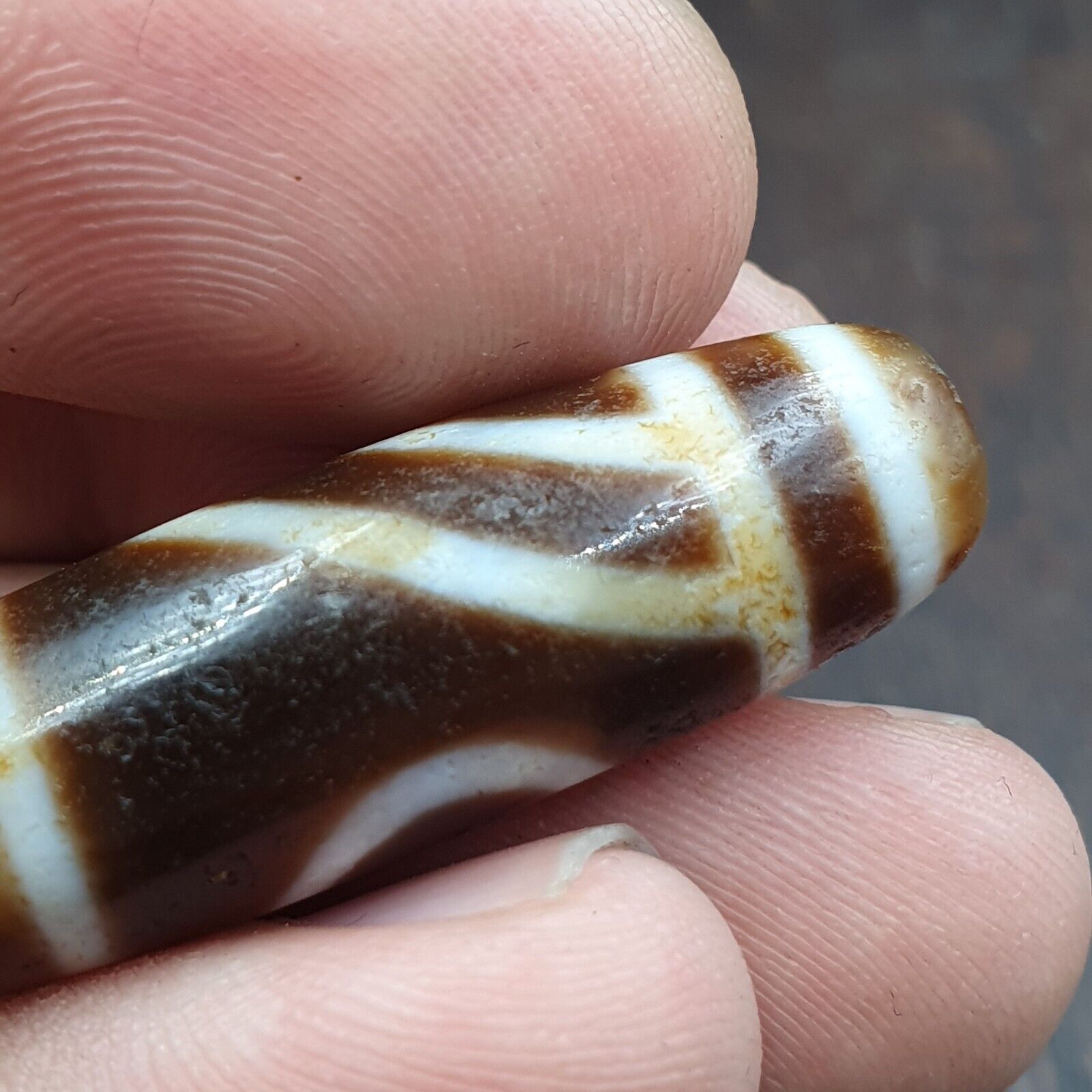 Tibetan bead old agate eyed ancient Style dzi pure amulet tibet eyes