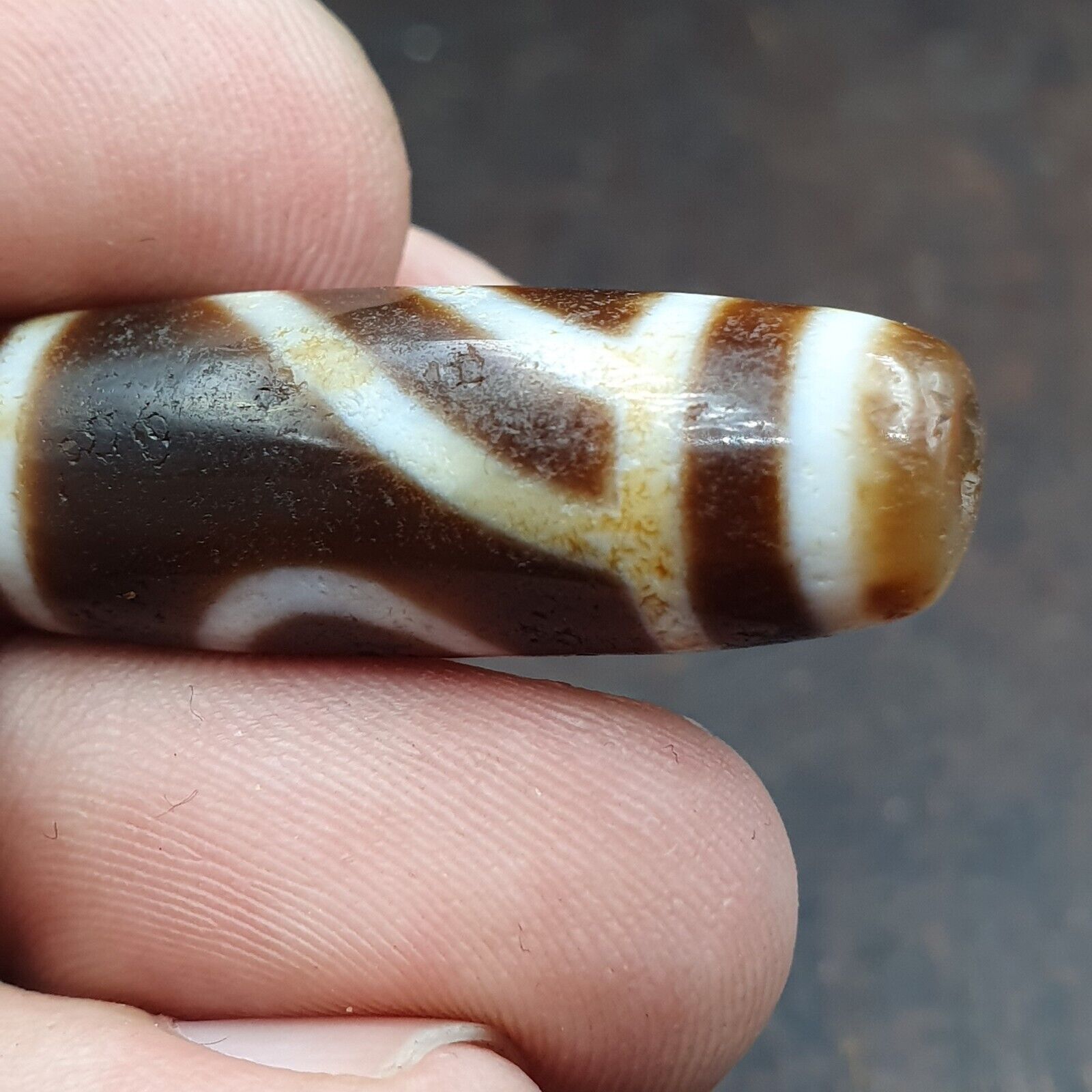 Tibetan bead old agate eyed ancient Style dzi pure amulet tibet eyes