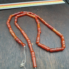 CARNELIAN African Mali Antique AGATE Beads Beaded Strand