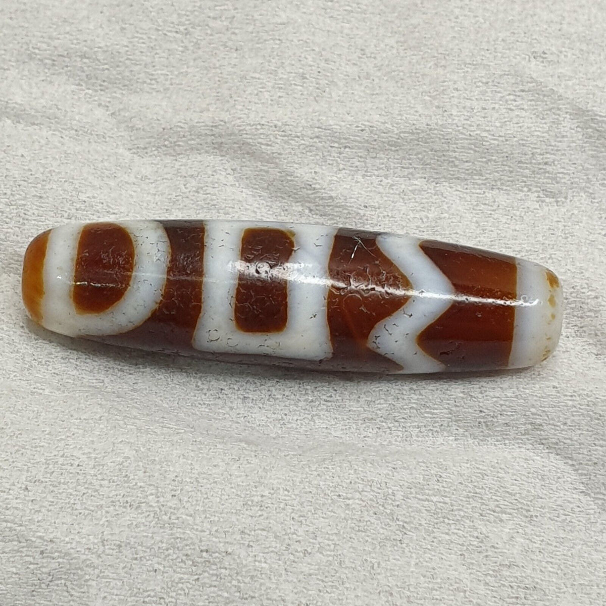 Tibetan Himalayan Sakor Dzi Agate stone Dzi Bead Amulet