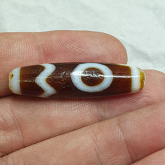 Tibetan Himalayan Sakor Dzi Agate stone Dzi Bead Amulet