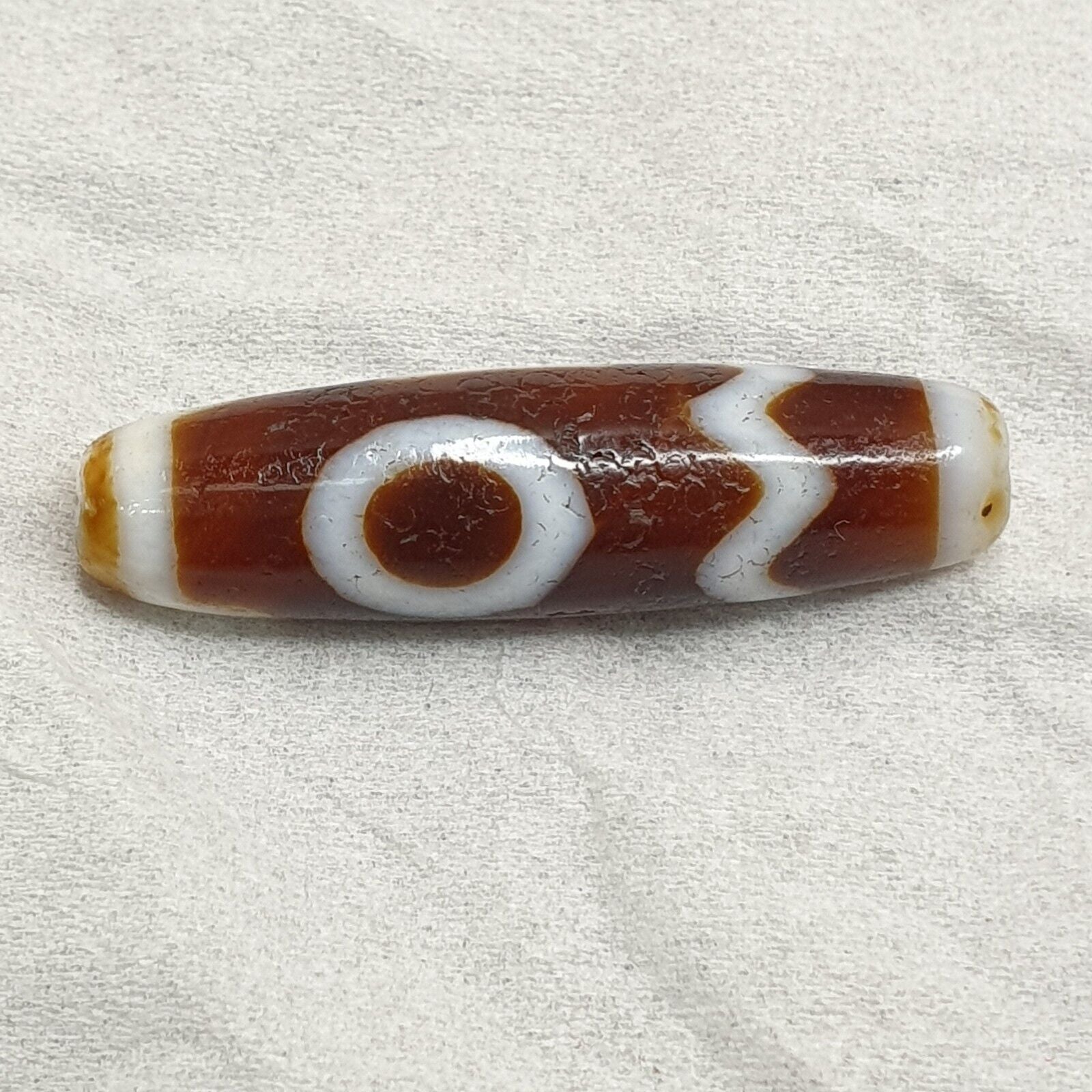 Tibetan Himalayan Sakor Dzi Agate stone Dzi Bead Amulet