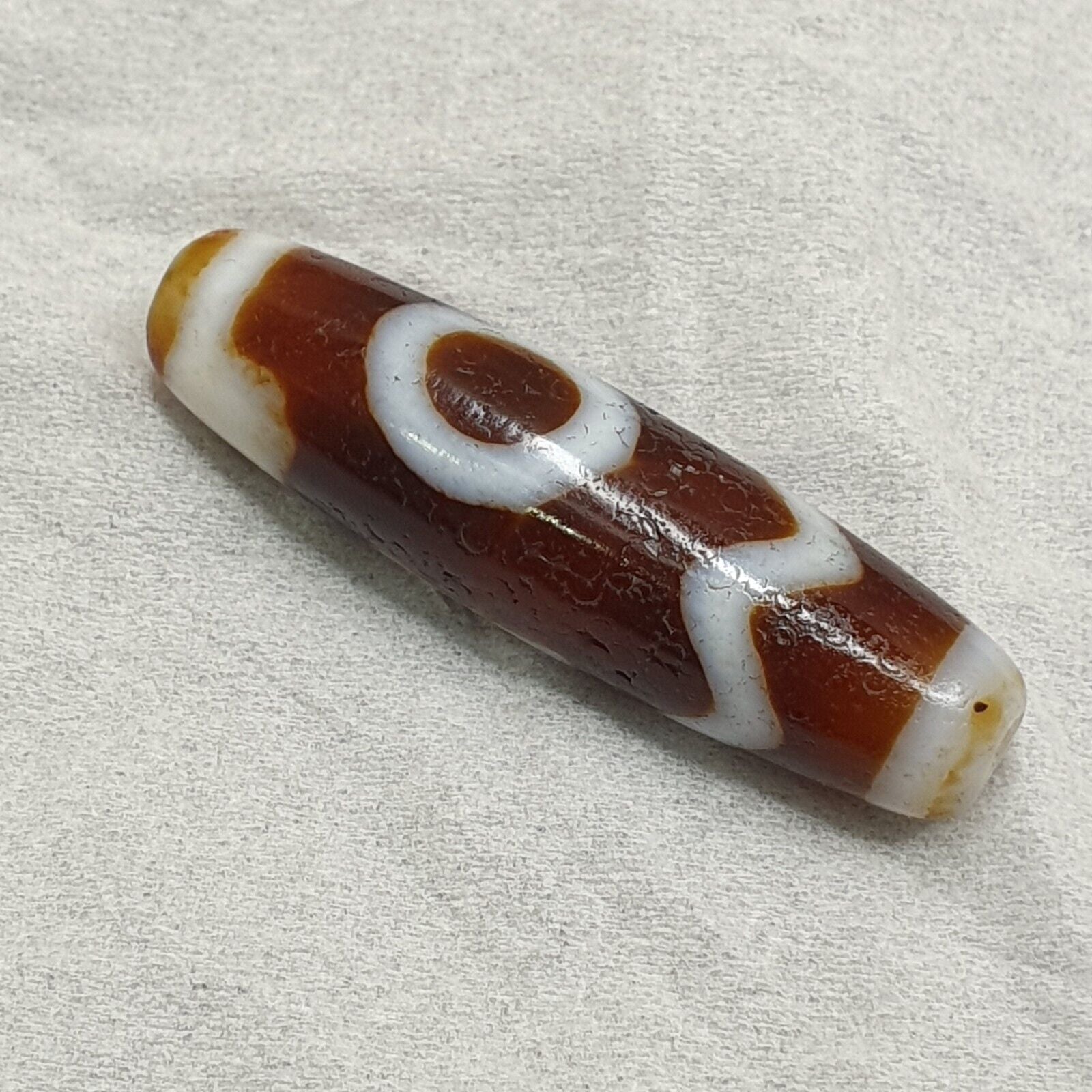 Tibetan Himalayan Sakor Dzi Agate stone Dzi Bead Amulet