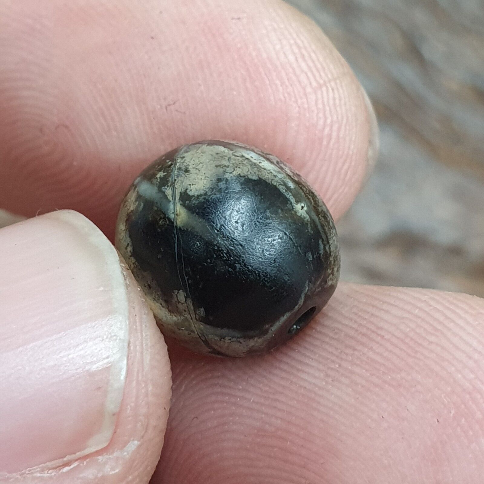 Genuine Antique Pyu Tircul Burmese Etched Pumtek with 6 lines VERY OLD