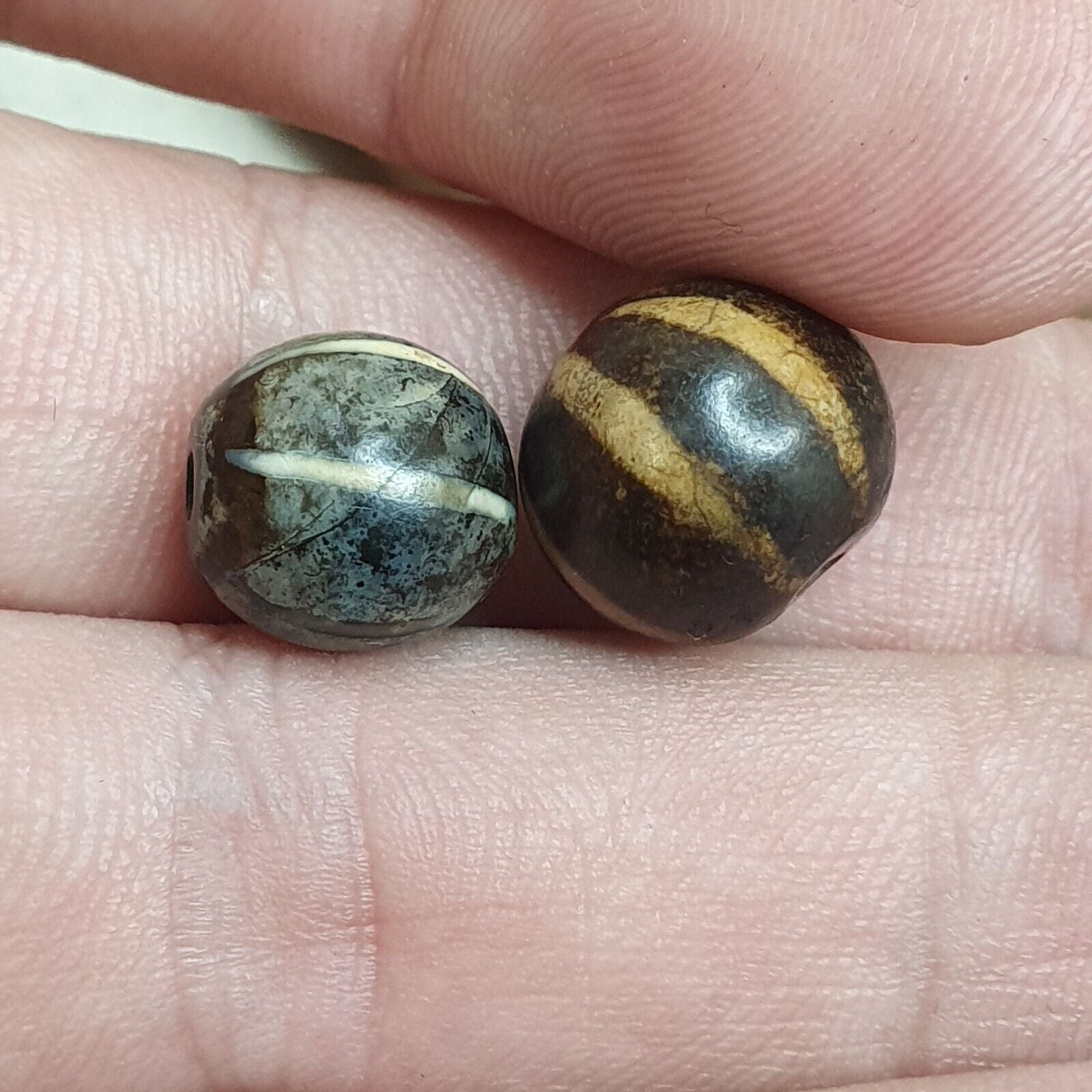 Genuine Antique Pyu Tircul Burmese Etched Pumtek with 6 lines VERY OLD