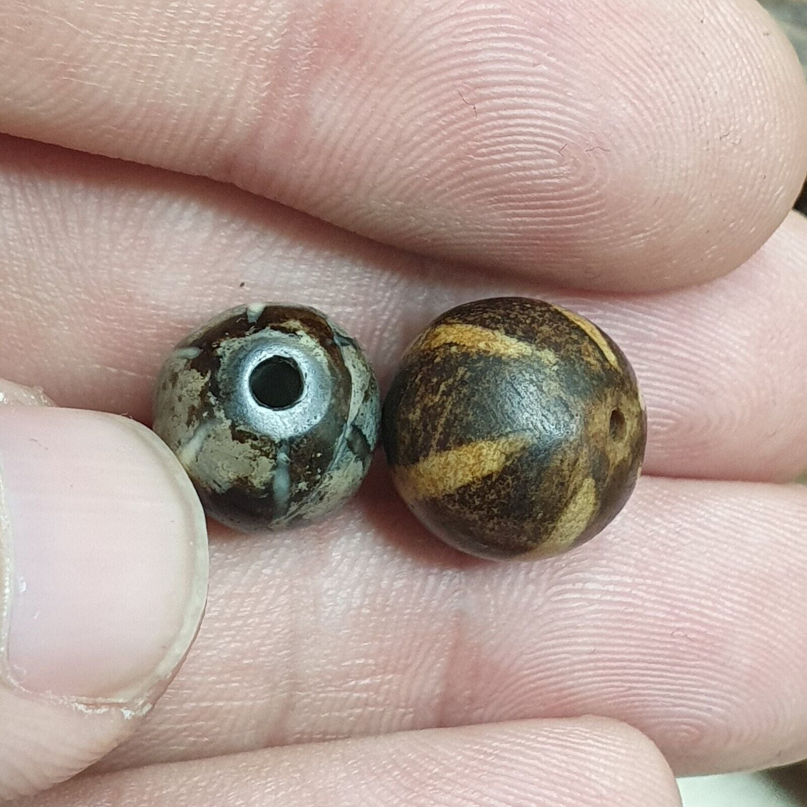 Genuine Antique Pyu Tircul Burmese Etched Pumtek with 6 lines VERY OLD