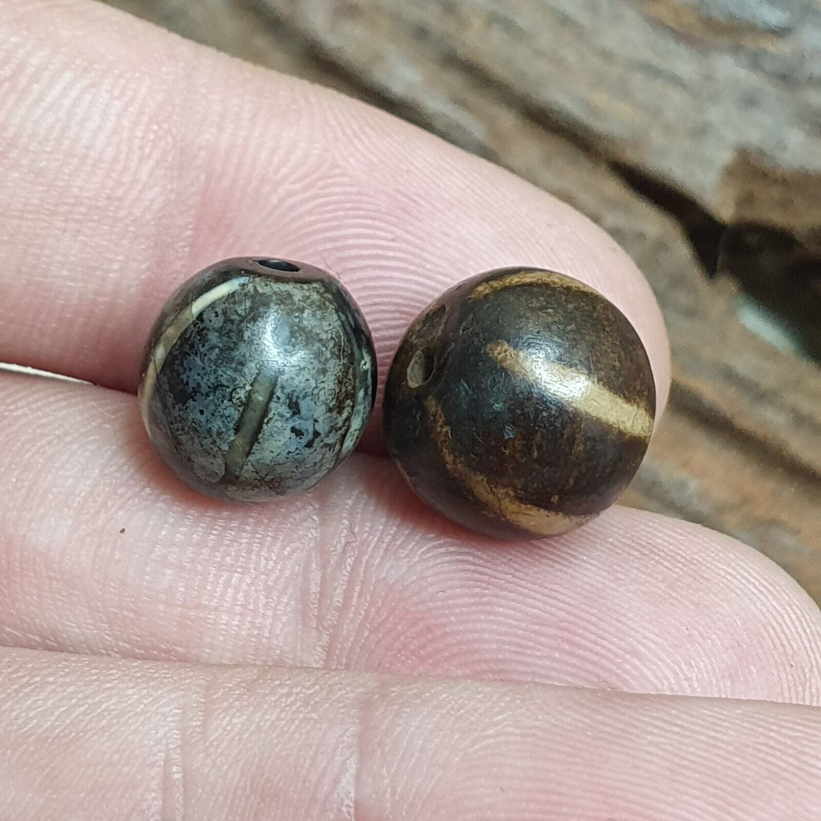 Genuine Antique Pyu Tircul Burmese Etched Pumtek with 6 lines VERY OLD