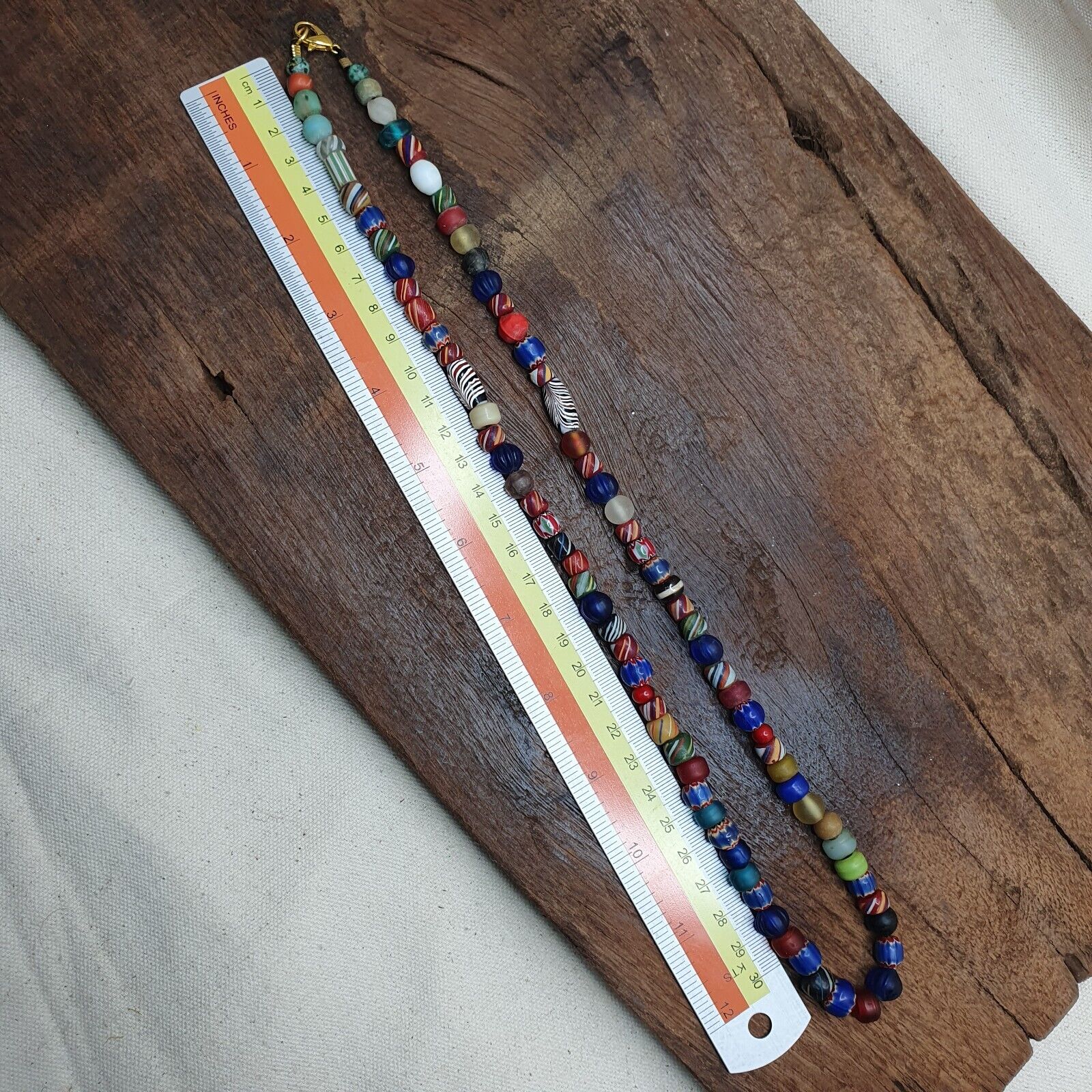 Vintage African and Venetian Style Beads Necklace #MX-5