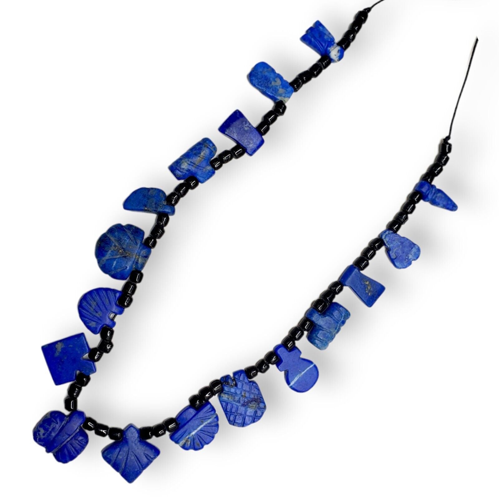 Lot Of 17 Pcs Rare Top Quality Lapis Lazuli Stone Amulets mix Shapes Necklace