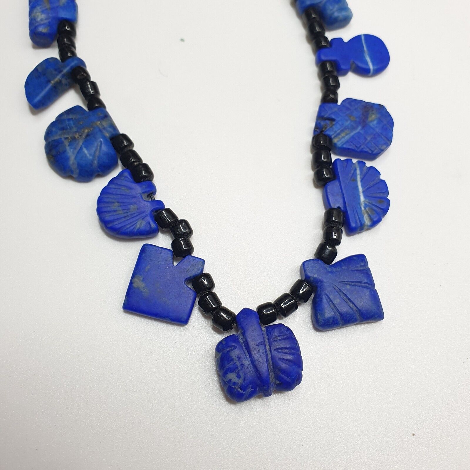 Lot Of 17 Pcs Rare Top Quality Lapis Lazuli Stone Amulets mix Shapes Necklace