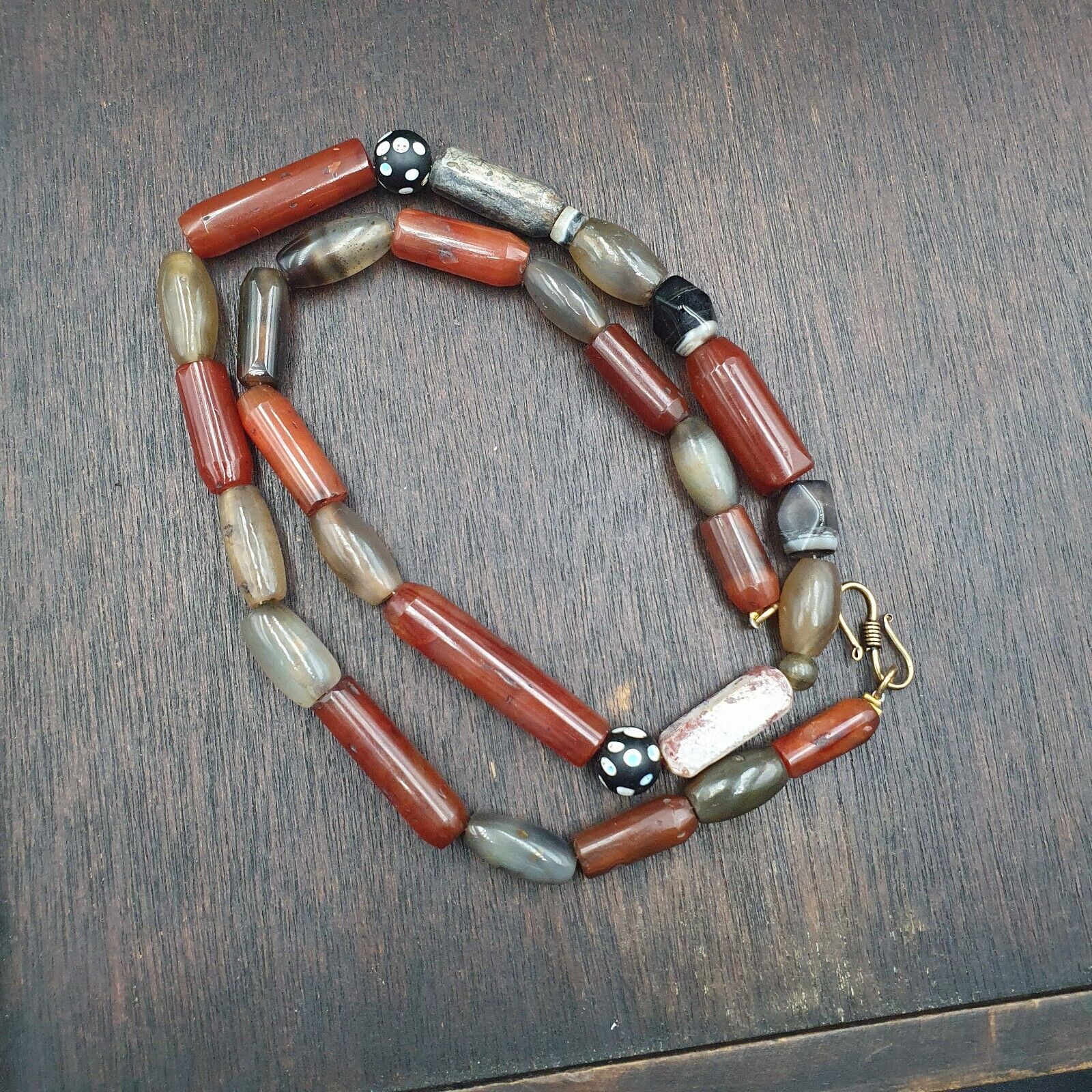 Antique Combination of Indo Tibetan Yemeni and African carnelian Agate Beads