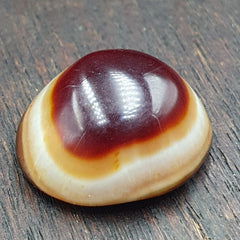 Antique Tibetan Luk Mik Goat Eye Agate Stone Cabochon for Ring Pendent 21mm
