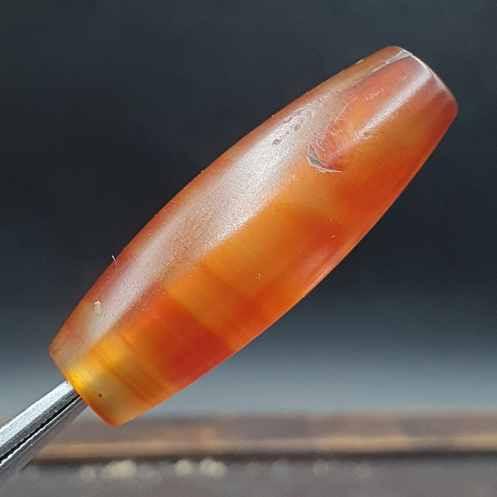 Antique Old African red Agate Traded Agate Bead AFRD-5