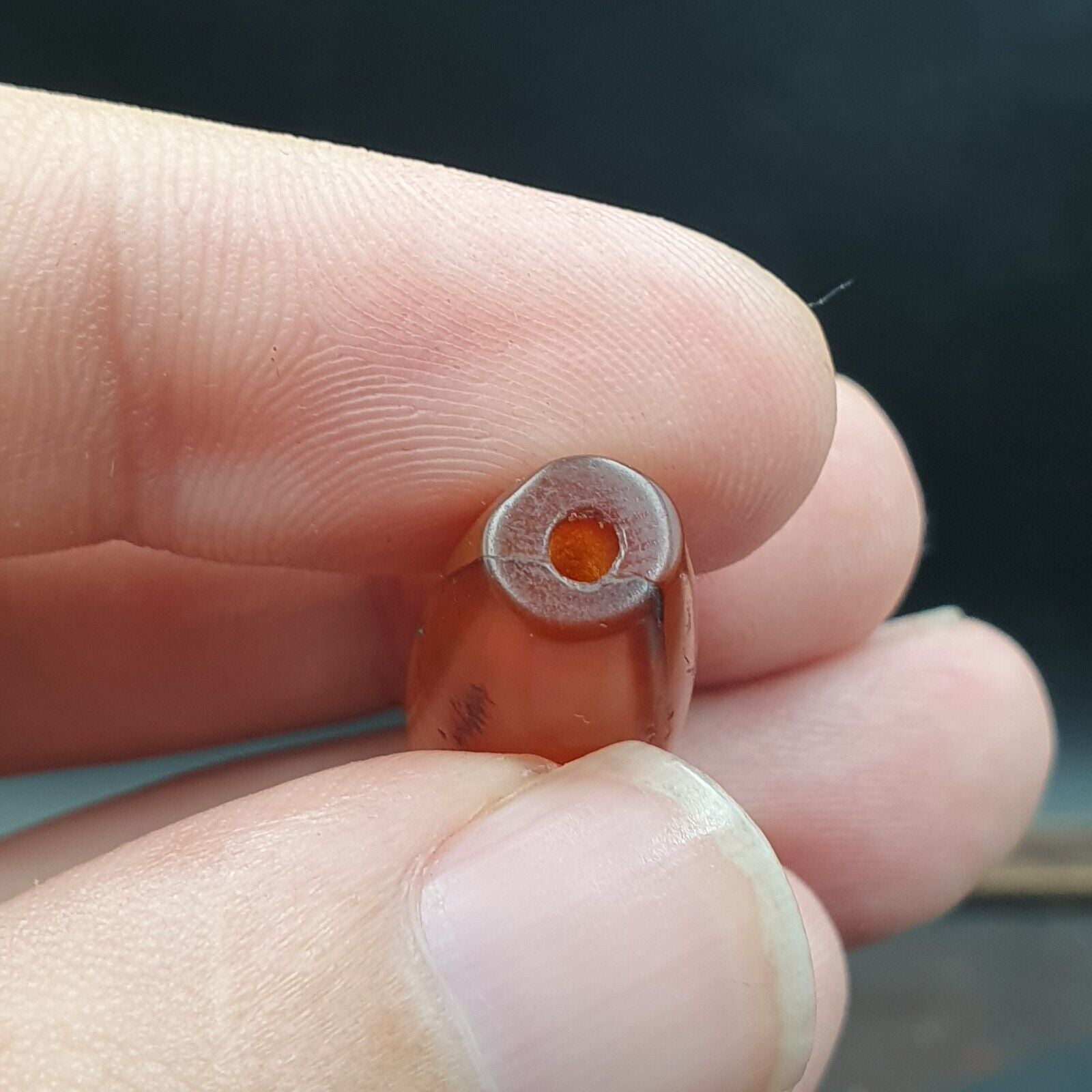 Antique Old African red Agate Traded Agate Bead AFRD-5