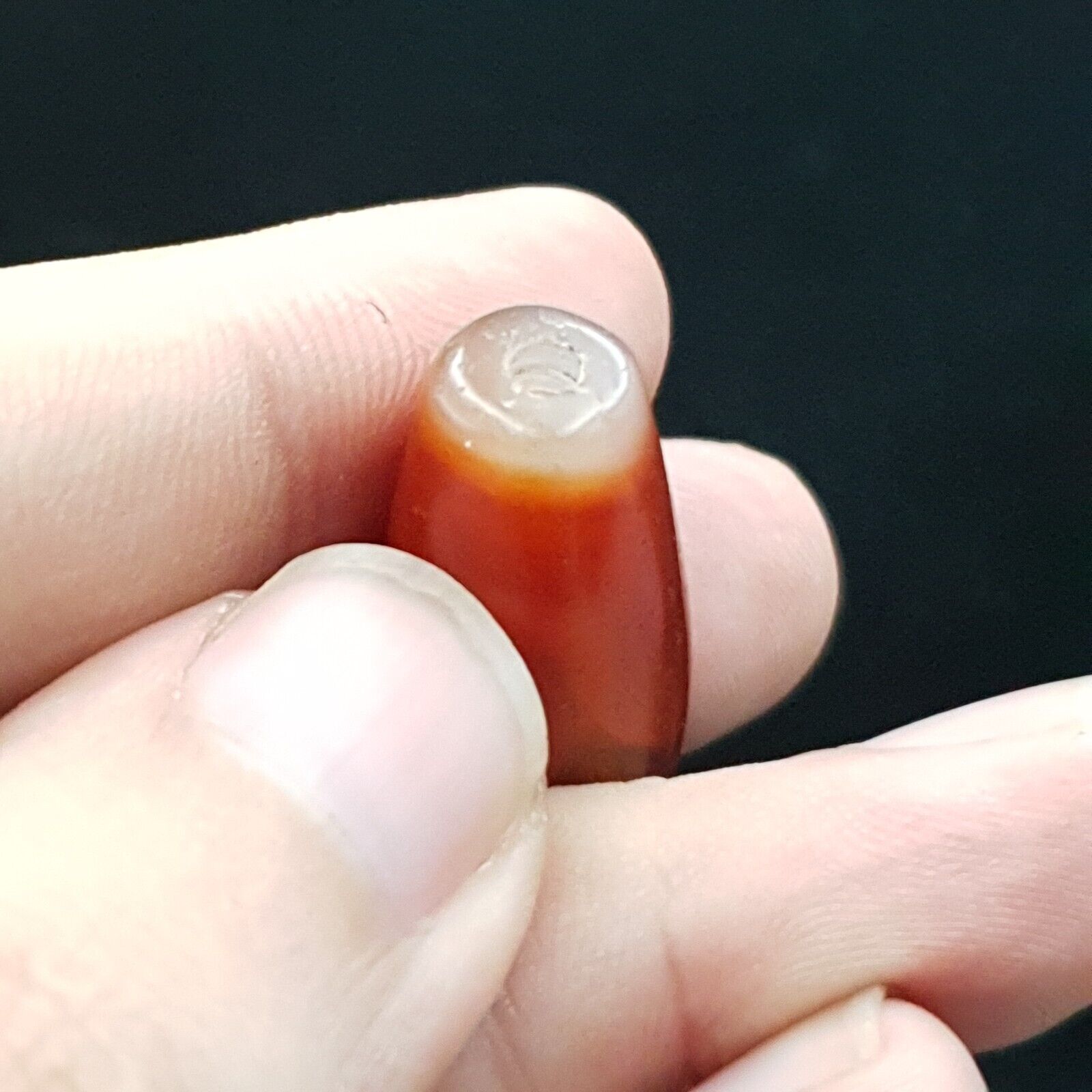 Antique Old Yemeni red Agate Middle Eastern African Agate Bead AFRD-1