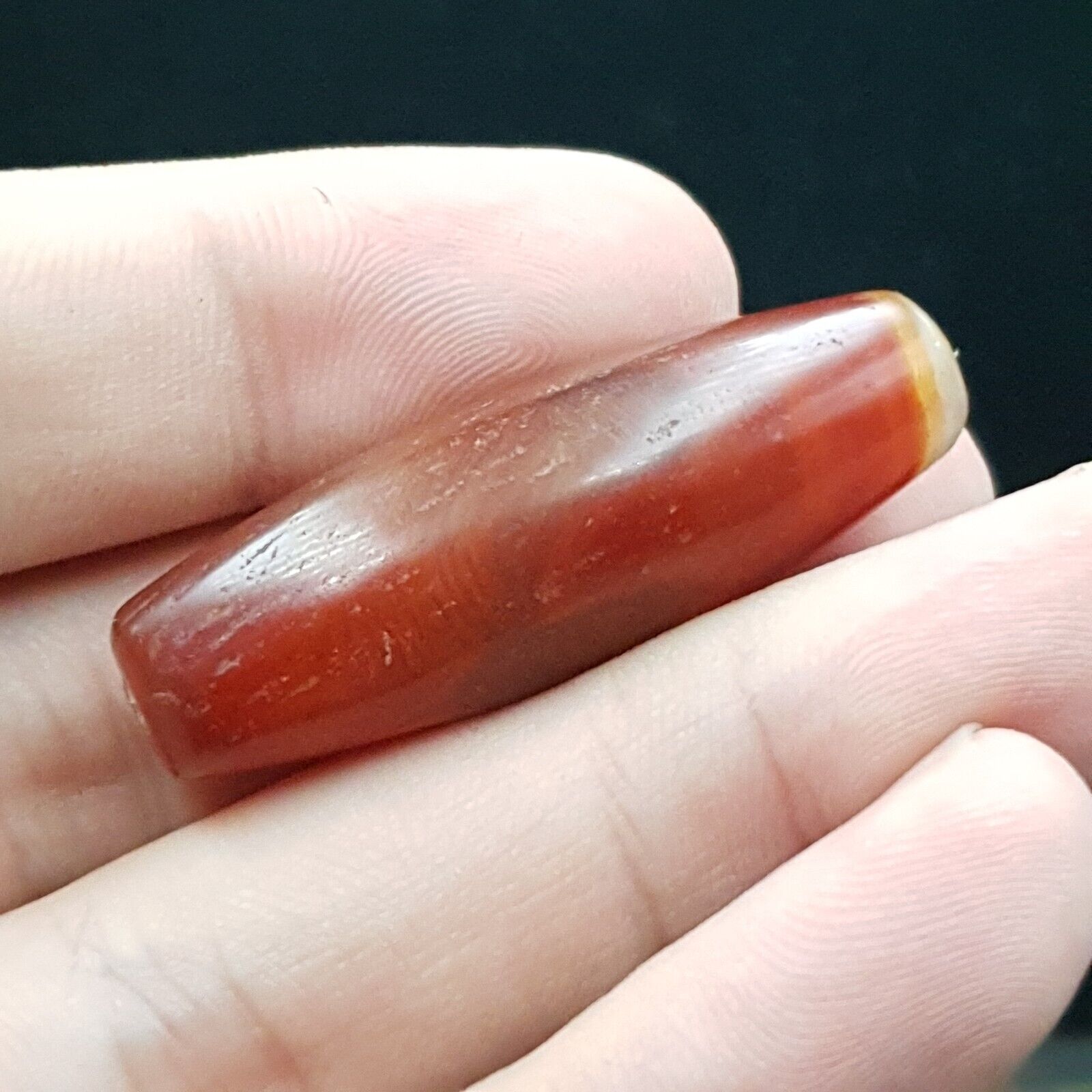 Antique Old Yemeni red Agate Middle Eastern African Agate Bead AFRD-1