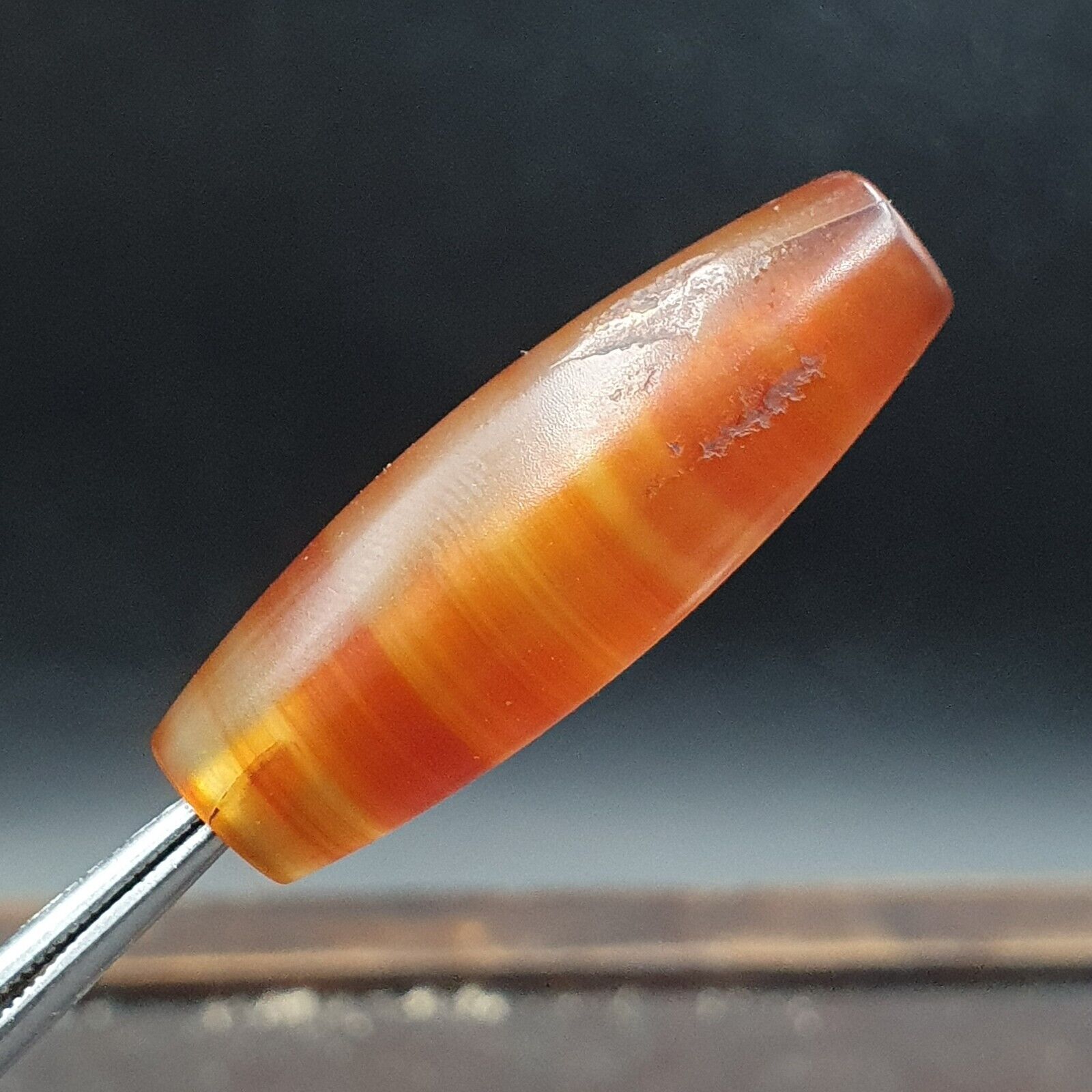 Antique Old African red Agate Traded Agate Bead AFRD-5