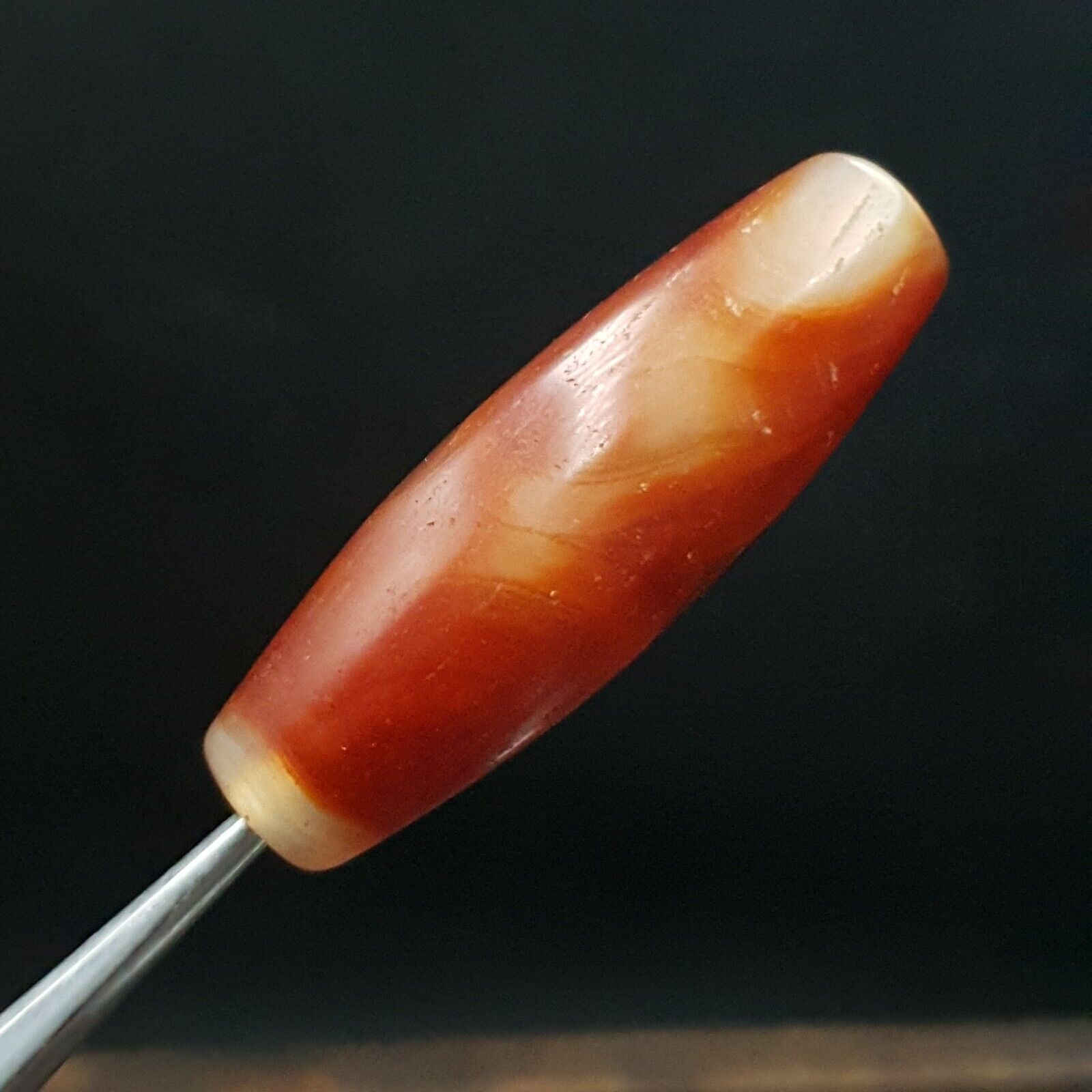 Antique Old Yemeni red Agate Middle Eastern African Agate Bead AFRD-1