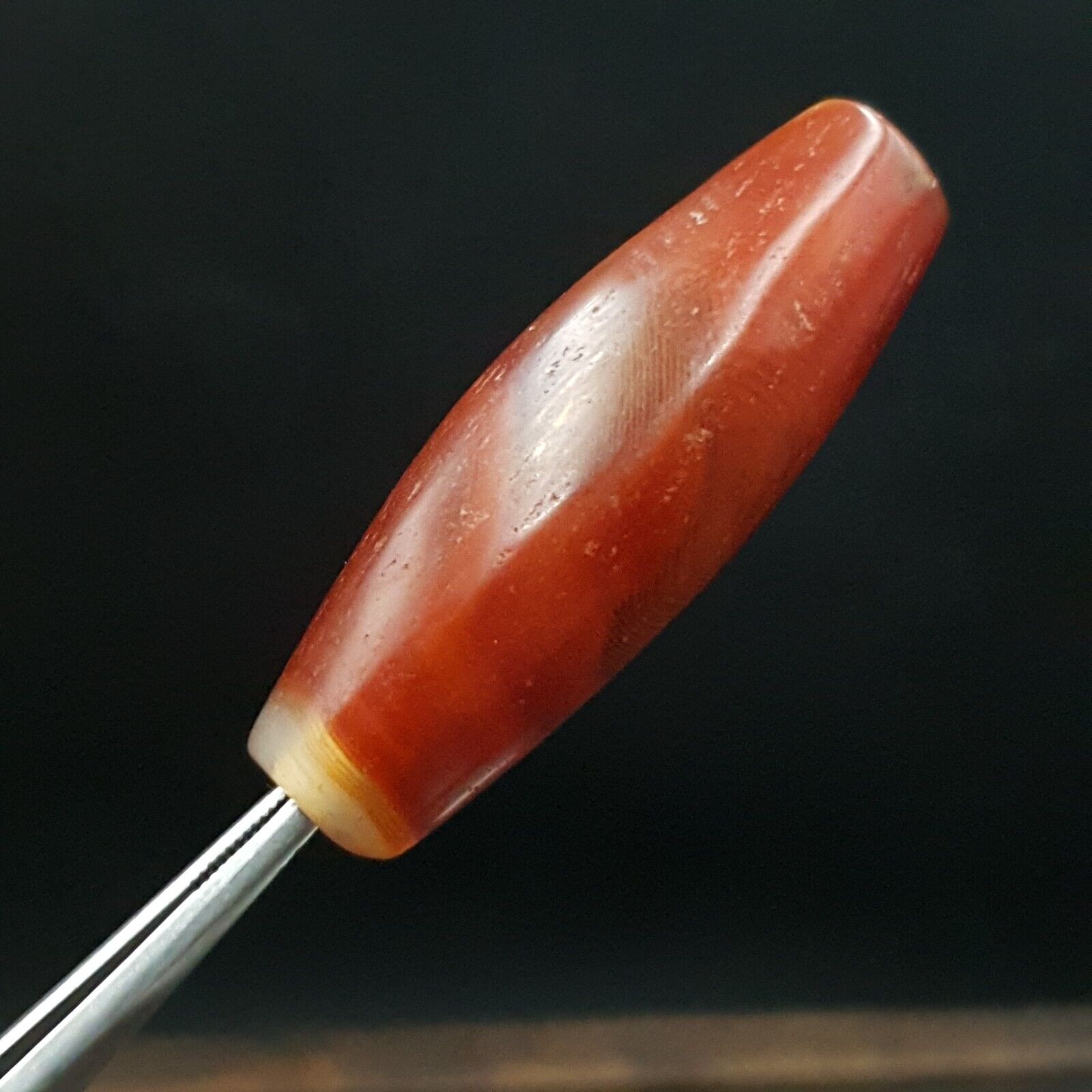 Antique Old Yemeni red Agate Middle Eastern African Agate Bead AFRD-1