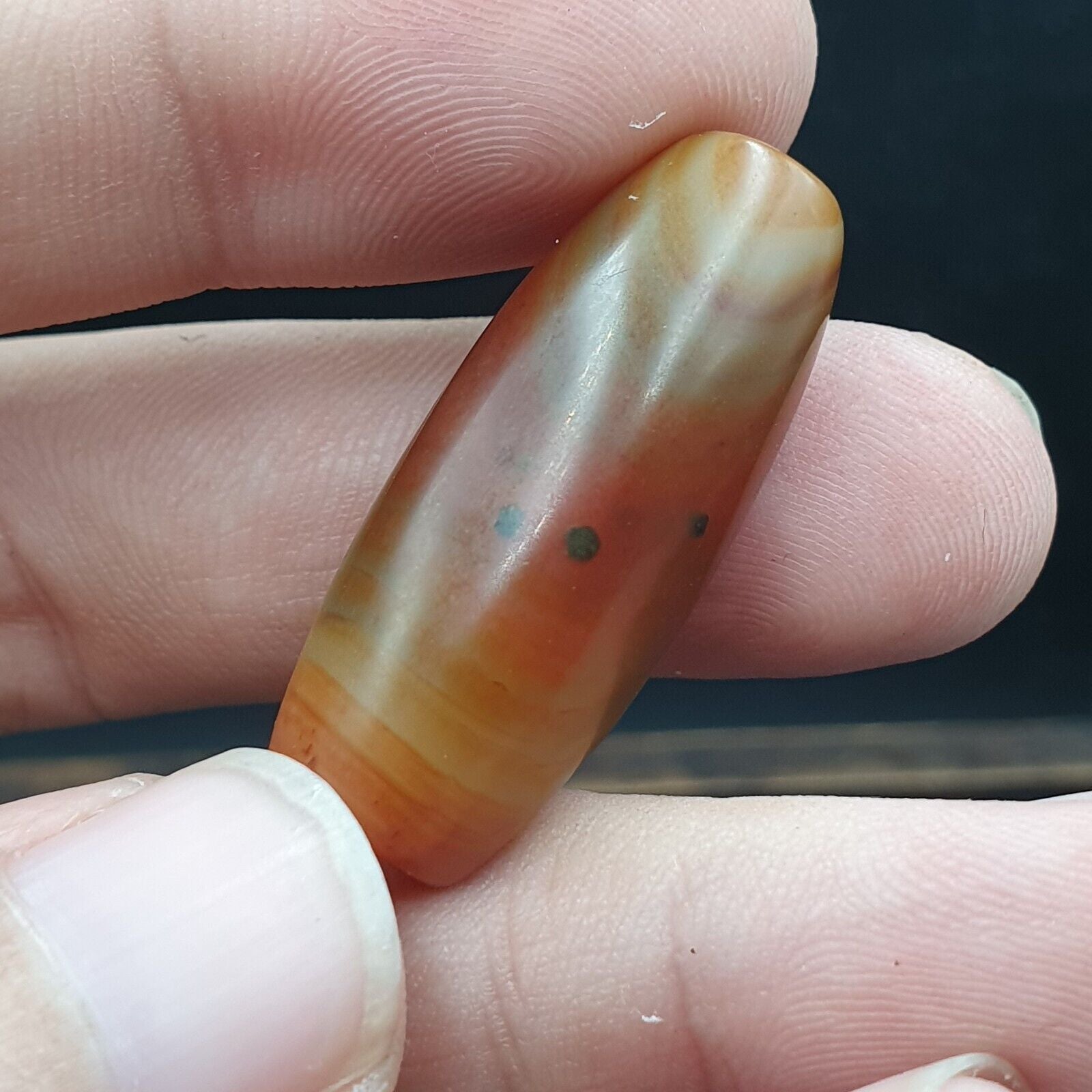 Antique Old Yemeni red Agate Middle Eastern African Agate Bead AFRD-3