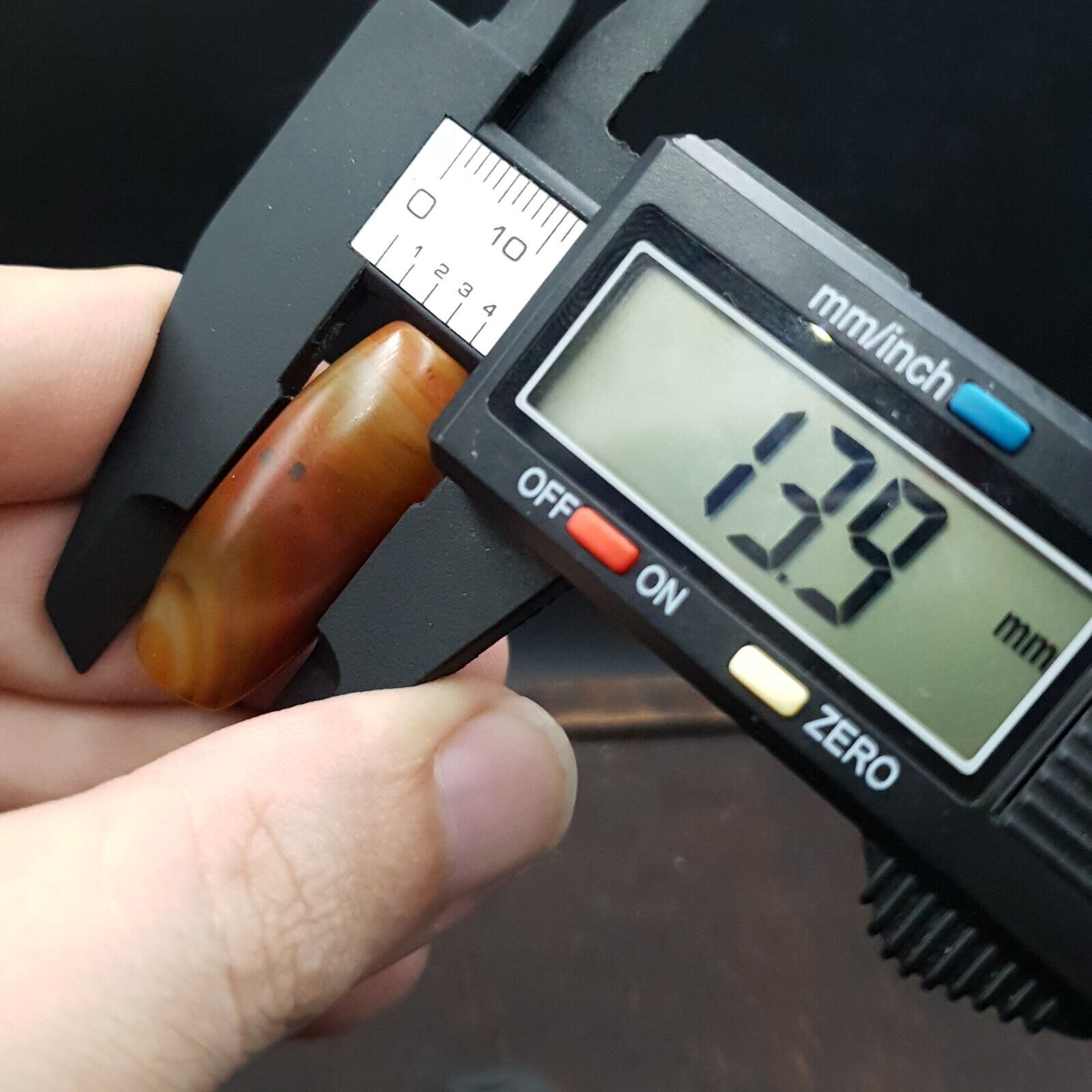 Antique Old Yemeni red Agate Middle Eastern African Agate Bead AFRD-3