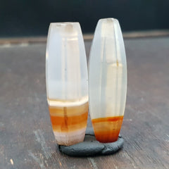 Antique Old African Rare AGATE Traded Bead Lot 2 AFR-CT-L2