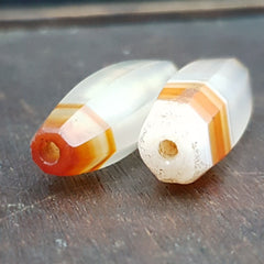 Antique Old African Rare AGATE Traded Bead Lot 2 AFR-CT-L2