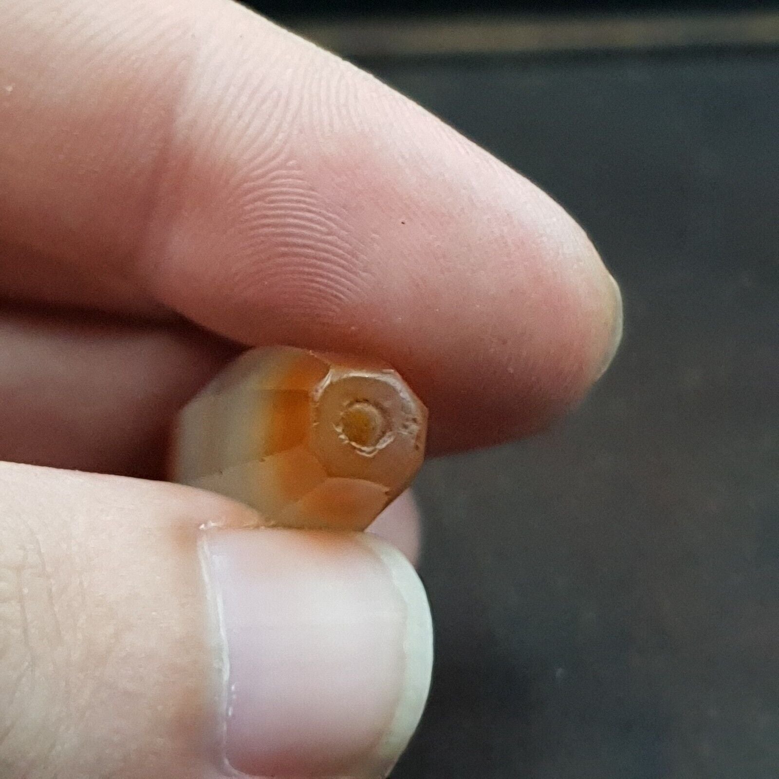 Antique Old African Rare AGATE Traded Bead found in Himalayas AFR-CT-2