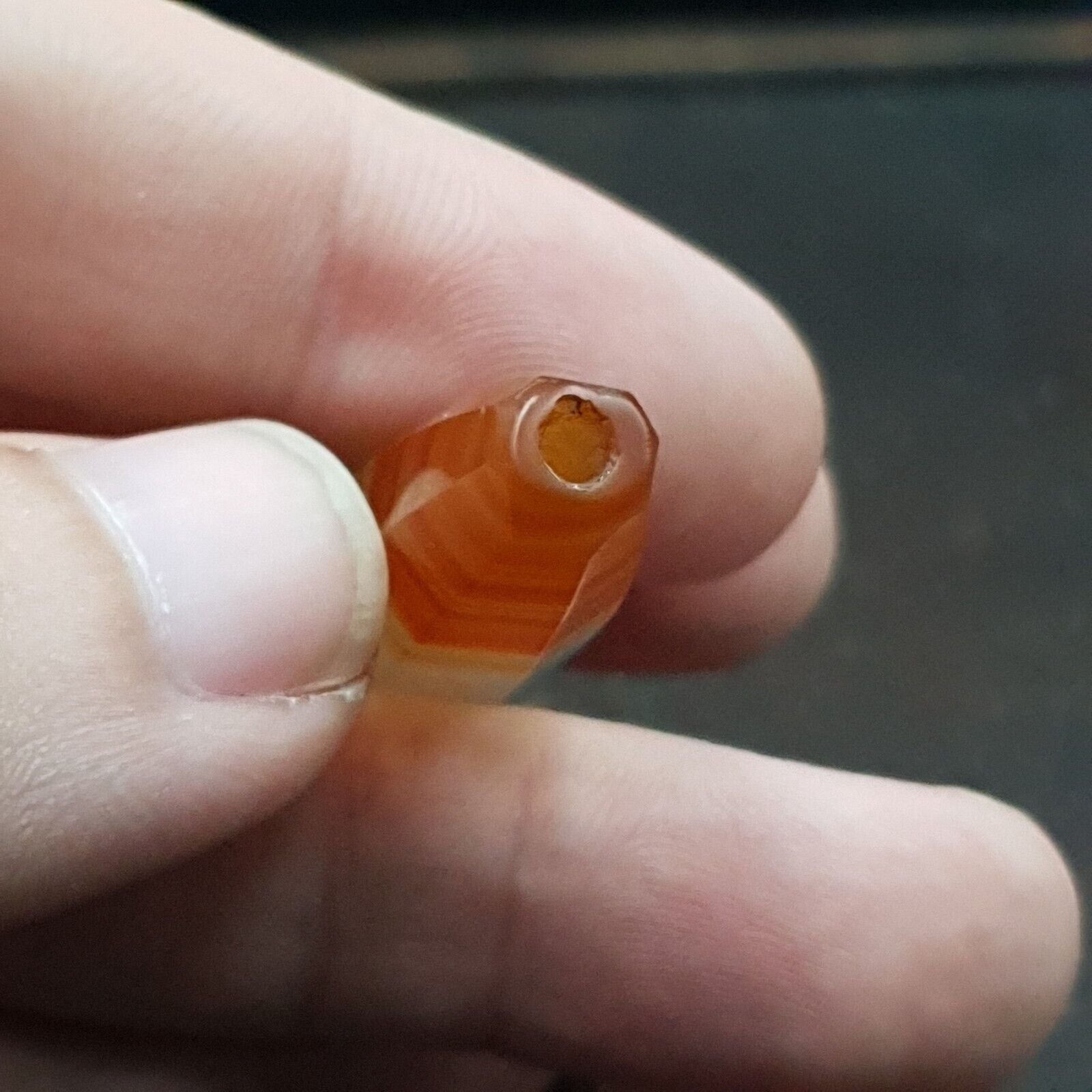 Antique Old African Rare AGATE Traded Bead found in Himalayas AFR-CT-2