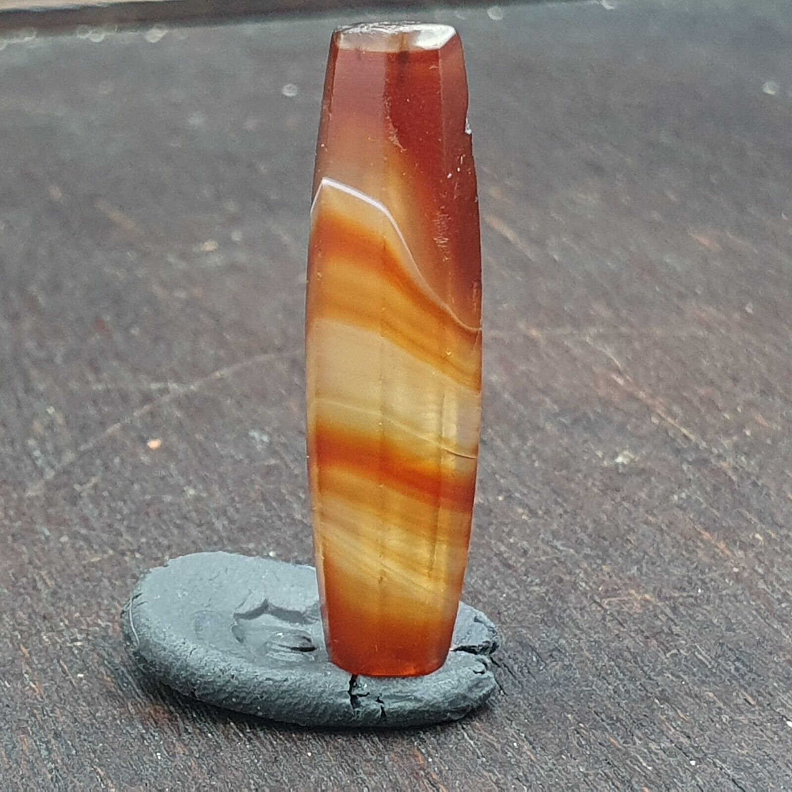 Antique Old African Rare AGATE Traded Bead Top Rare Himalayas  Bead AFR-CT-3