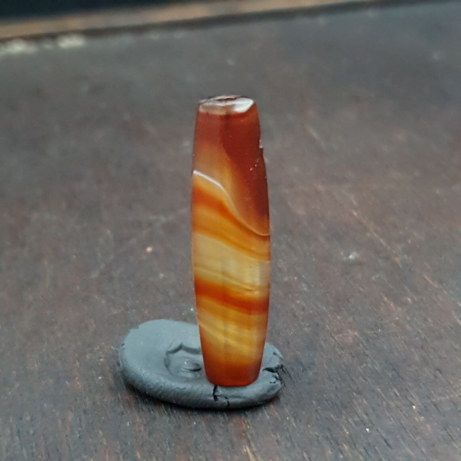 Antique Old African Rare AGATE Traded Bead Top Rare Himalayas  Bead AFR-CT-3