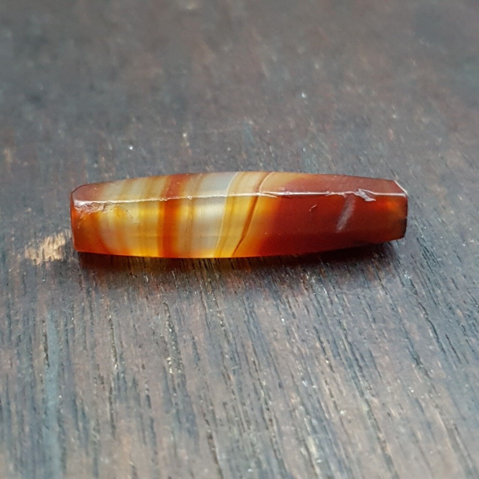 Antique Old African Rare AGATE Traded Bead Top Rare Himalayas  Bead AFR-CT-3