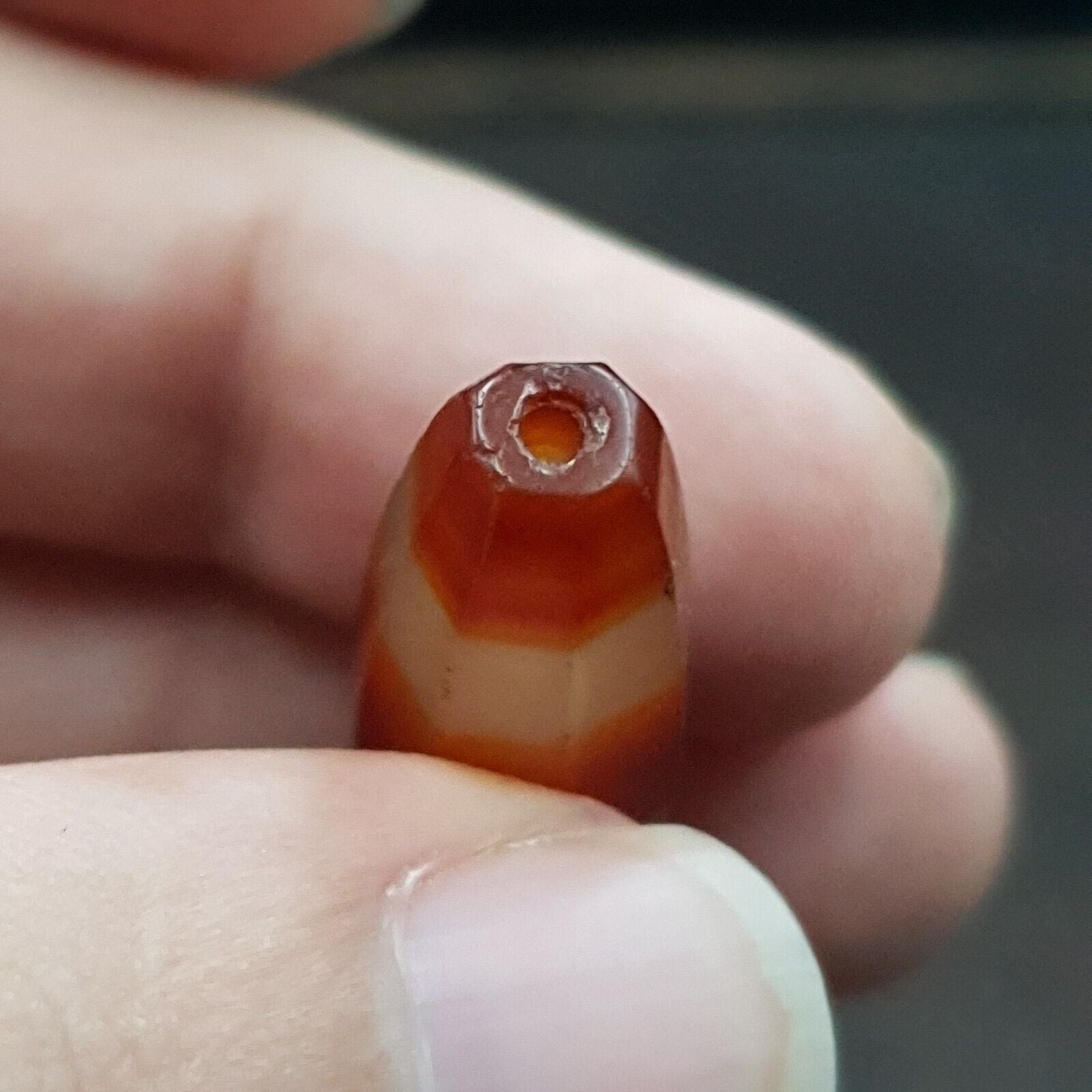 Antique Old African Rare AGATE Traded Bead found in Himalayas AFR-CT-1
