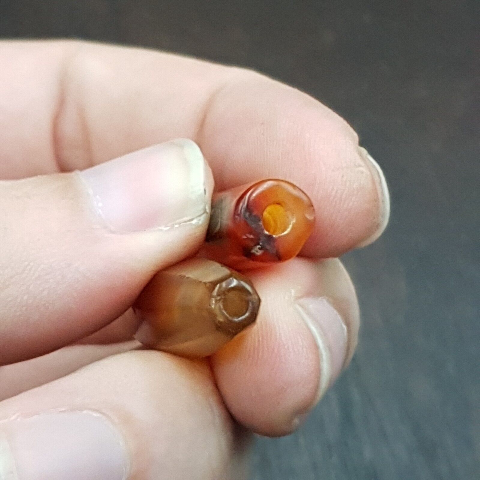 Antique Old African Rare AGATE Traded Bead Top Rare Himalayas  Bead AFR-CT-4