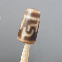 Antique Himalayan Indo Tibetan Agate Dzi Bead Amulet #TBC-4