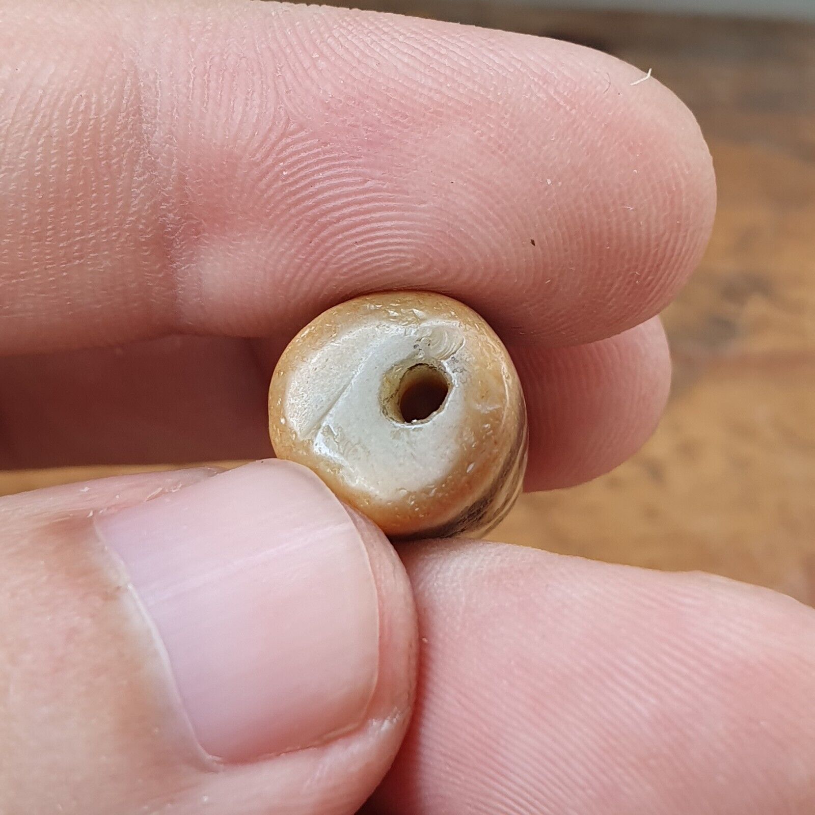 Antique Himalayan Indo Tibetan Agate Dzi Bead Amulet #TBC-4