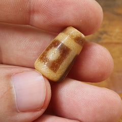 Antique Himalayan Indo Tibetan Agate Dzi Bead Amulet #TBC-2