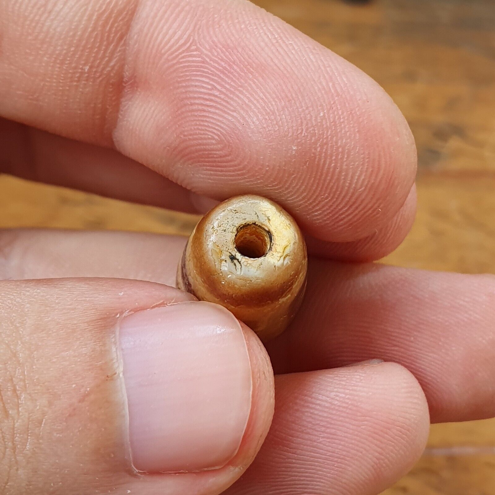 Antique Himalayan Indo Tibetan Agate Dzi Bead Amulet #TBC-2