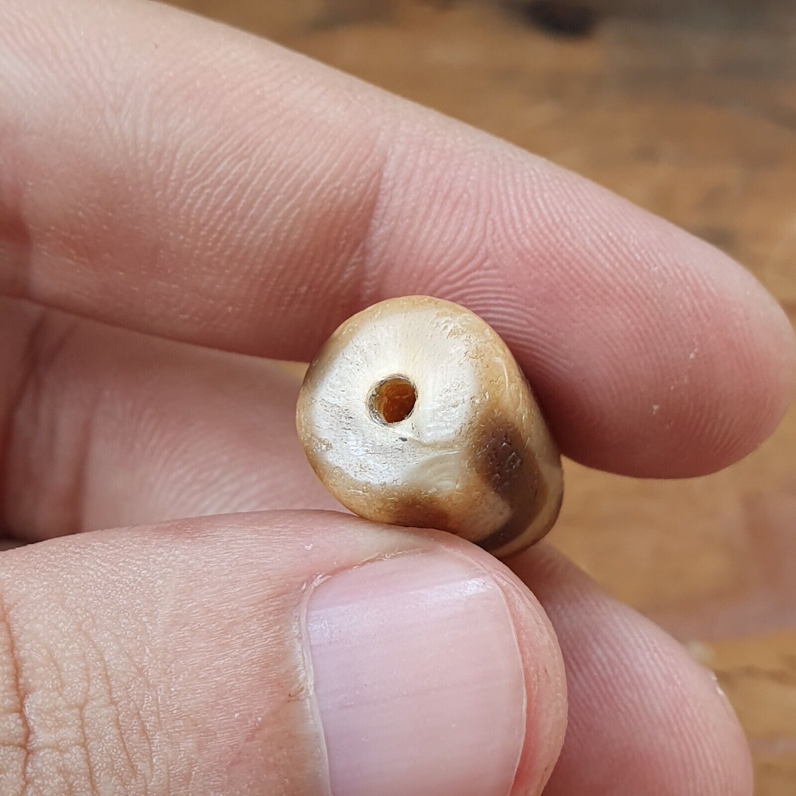 Antique Himalayan Indo Tibetan Agate Dzi Bead Amulet #TBC-2