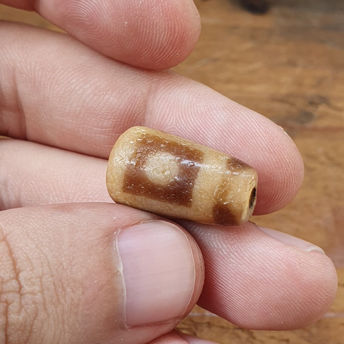 Antique Himalayan Indo Tibetan Agate Dzi Bead Amulet #TBC-2