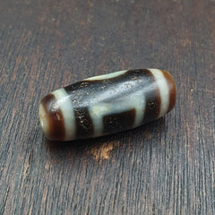 Antique Himalayan Tibetan Agate Dzi Bead Amulet Very Fine Smooth Fatina Bead