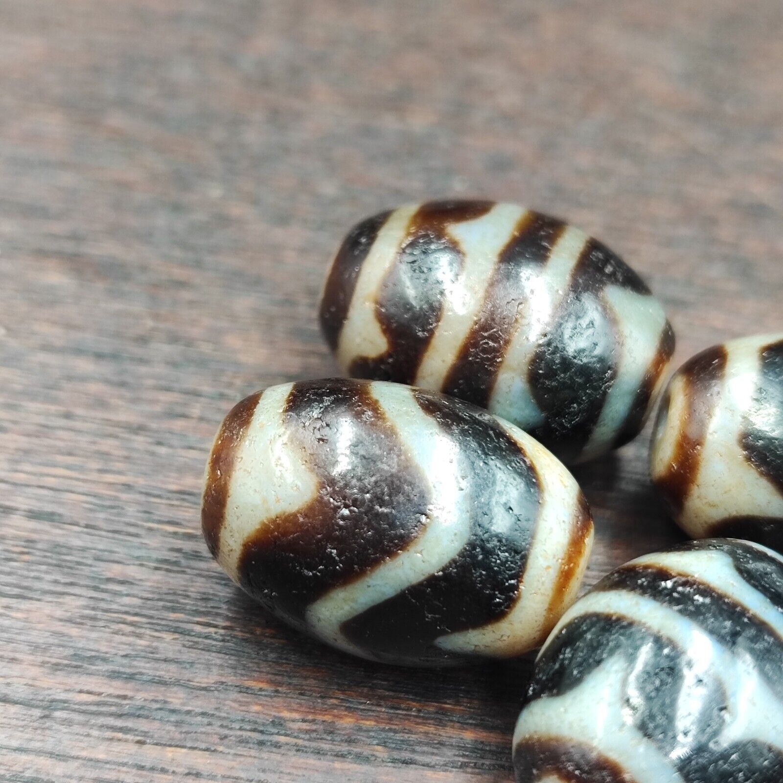 Antique Himalayan Tibetan Agate Dzi Bead Amulet  #3-2