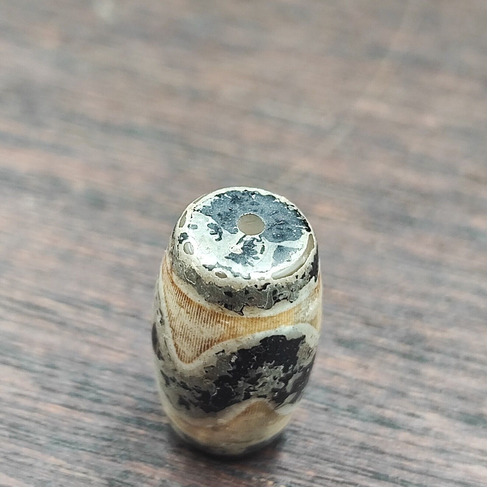Vintage Himalayan Tibetan Agate Dzi Bead Amulet  #3-1