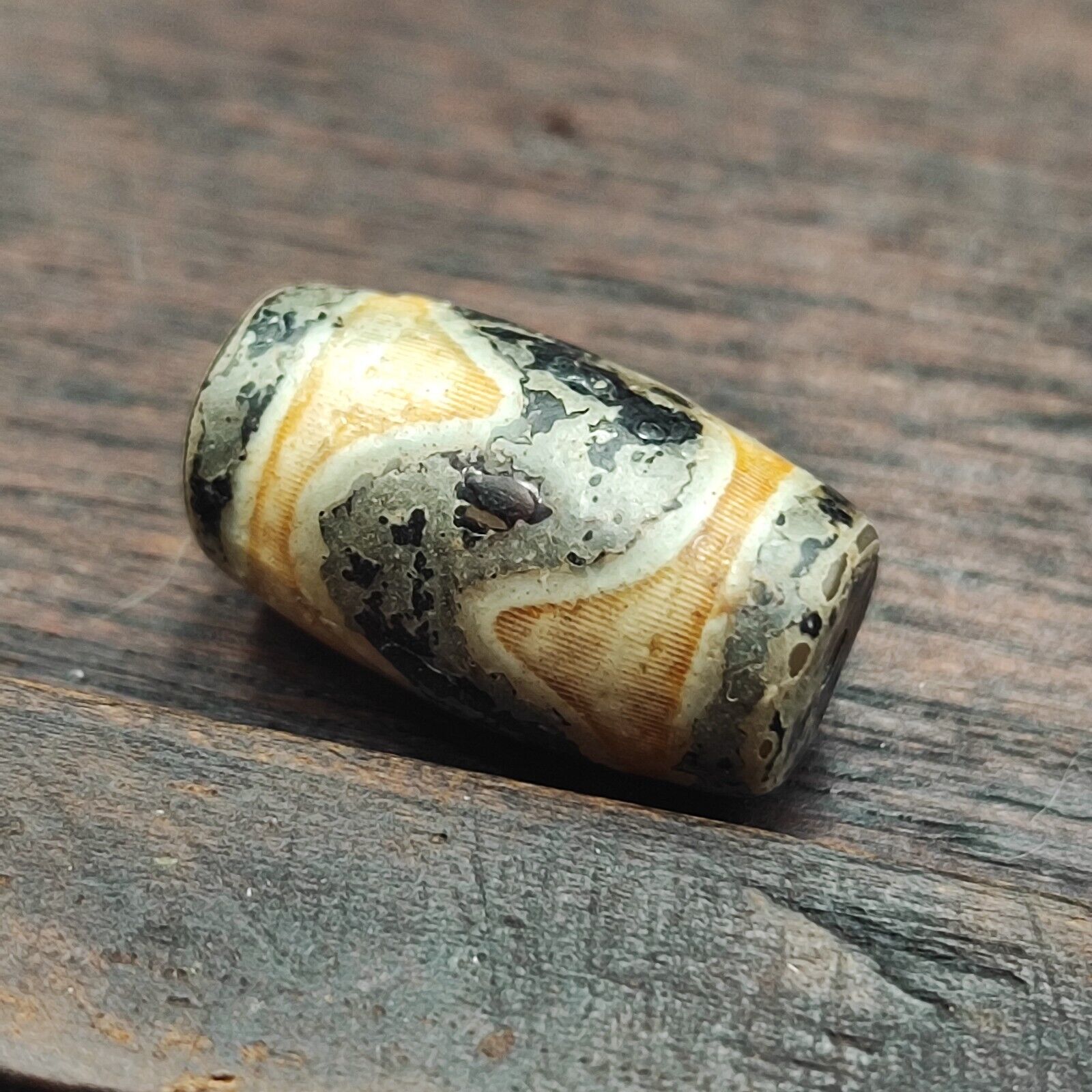 Vintage Himalayan Tibetan Agate Dzi Bead Amulet  #3-1