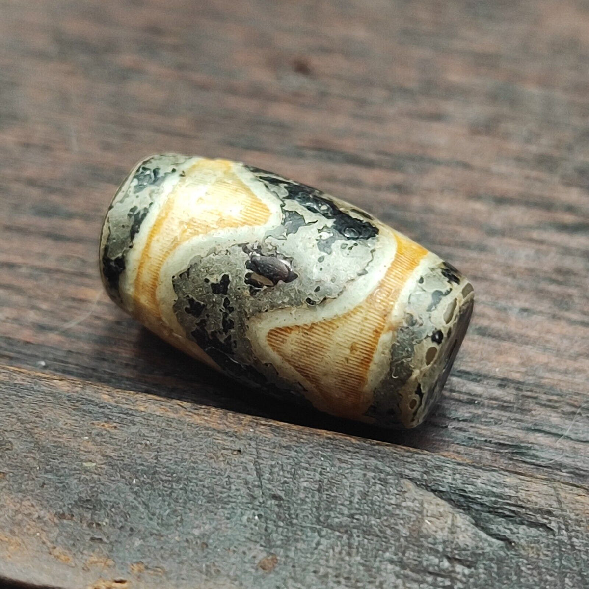 Vintage Himalayan Tibetan Agate Dzi Bead Amulet  #3-1
