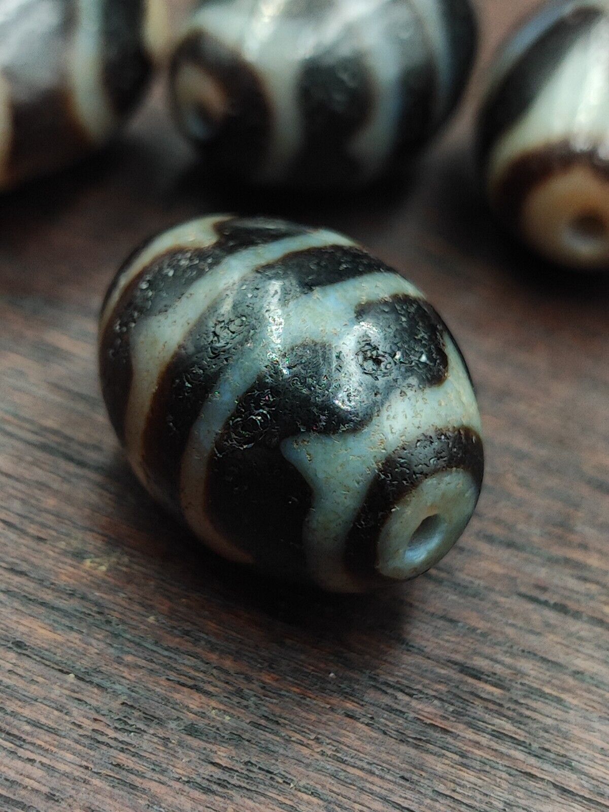 Antique Himalayan Tibetan Agate Dzi Bead Amulet  #3-2